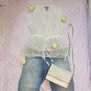 Victorian Lace & Crochet Top